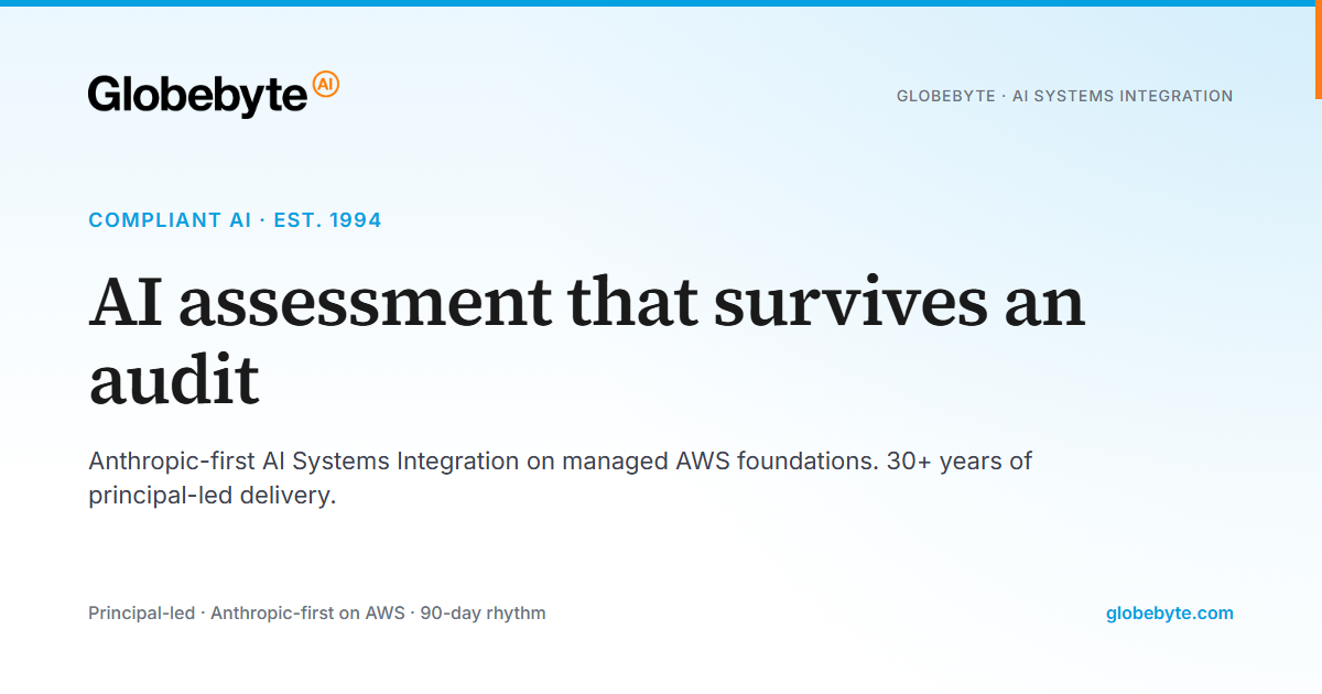 AI assessment that survives an audit | Globebyte AI
