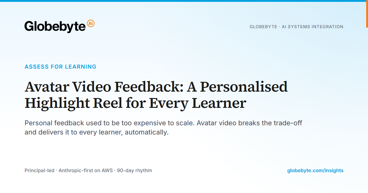 Avatar Video Feedback for Every Learner | Globebyte AI