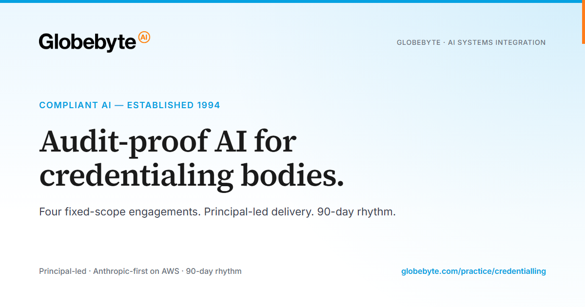 Audit-proof AI for credentialling bodies | Globebyte AI